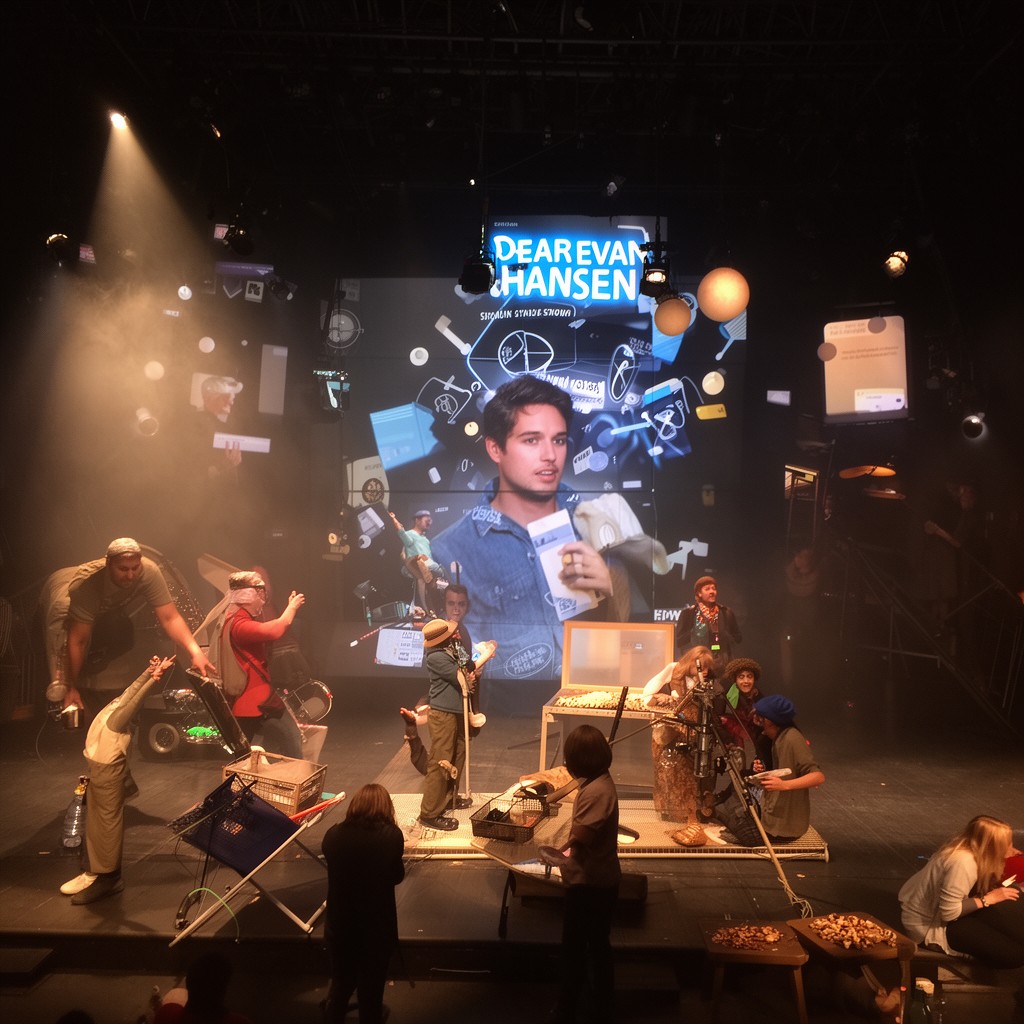 AI-generated illustration of Dear Evan Hansen