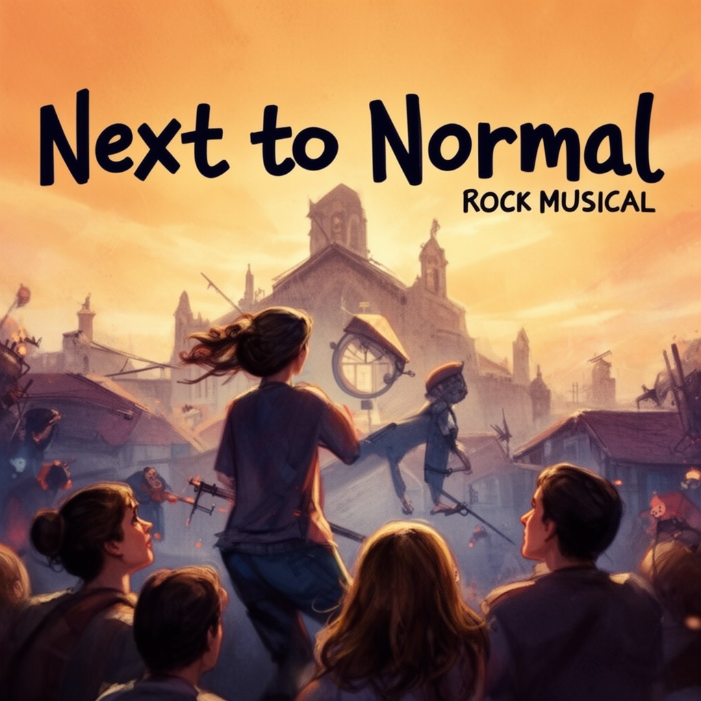 AI-generated illustration of Next to Normal