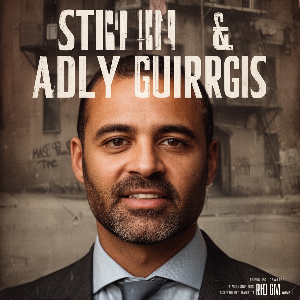 AI-generated illustration of Stephen Adly Guirgis