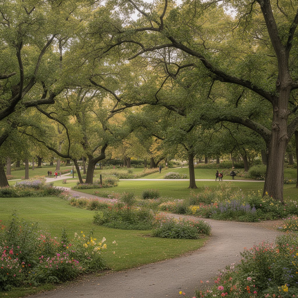 AI-generated illustration of Buffalo Olmsted Parks Conservancy