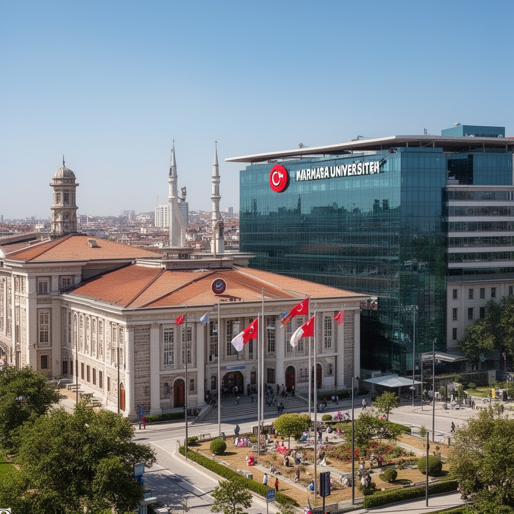 AI-generated illustration of Marmara University