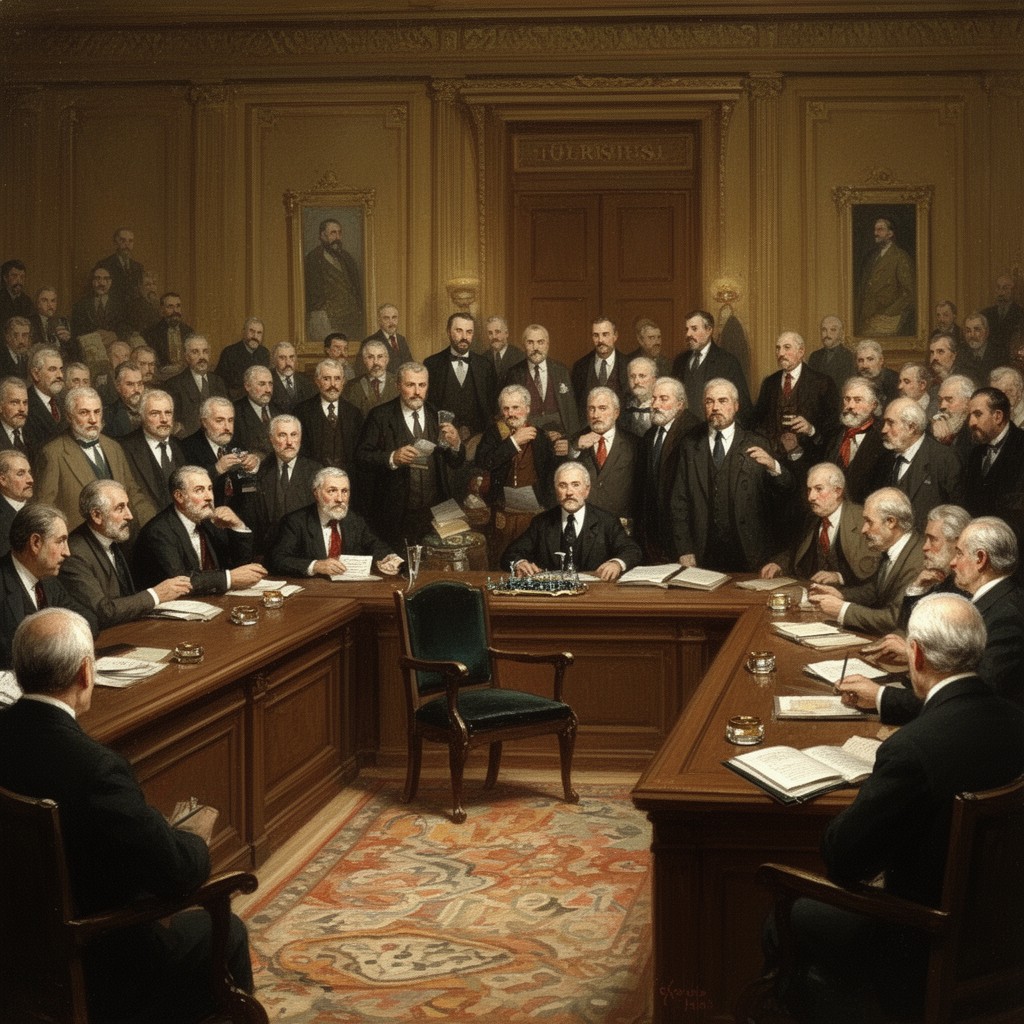 AI-generated illustration of Council of Ministers (historically)