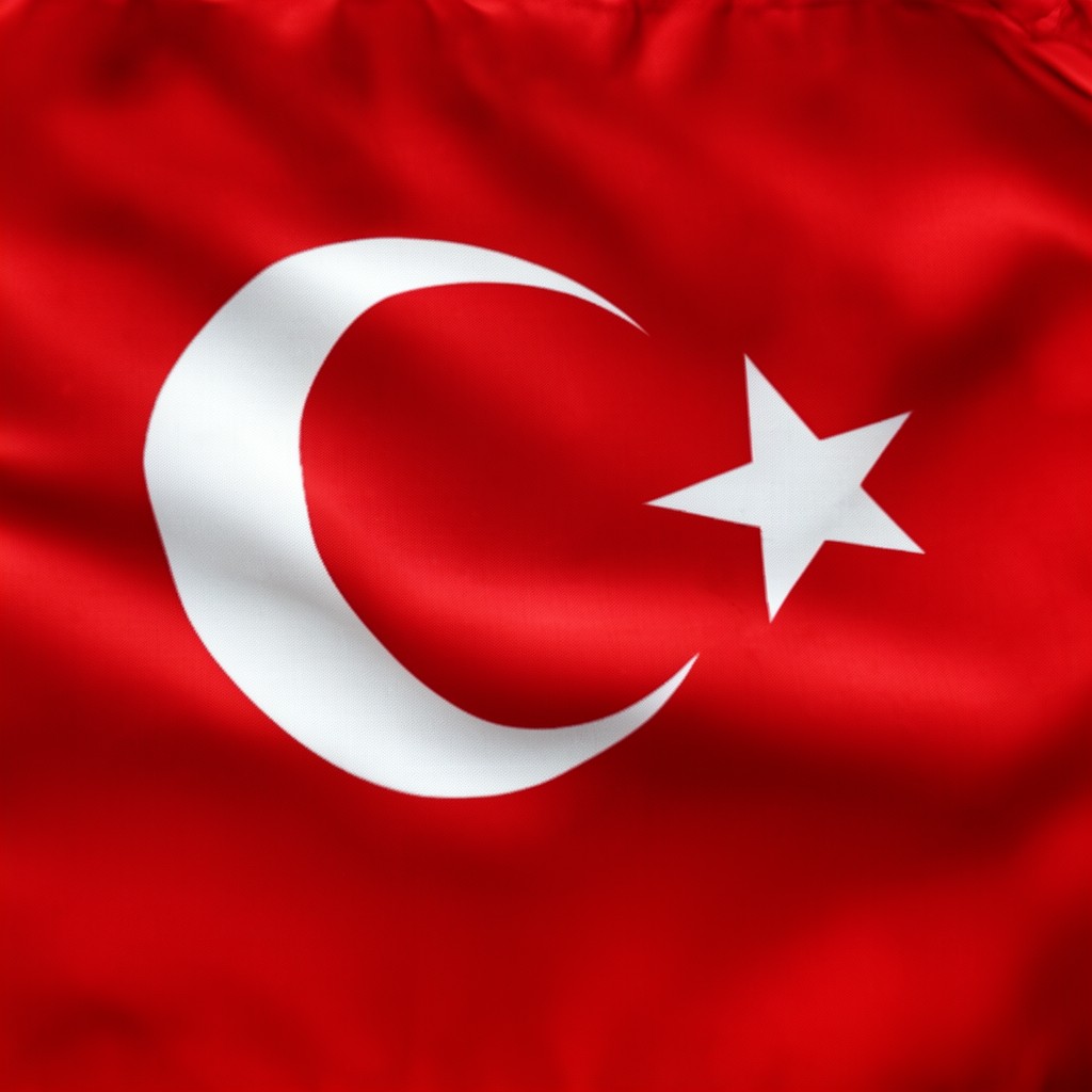 AI-generated illustration of Turkish flag