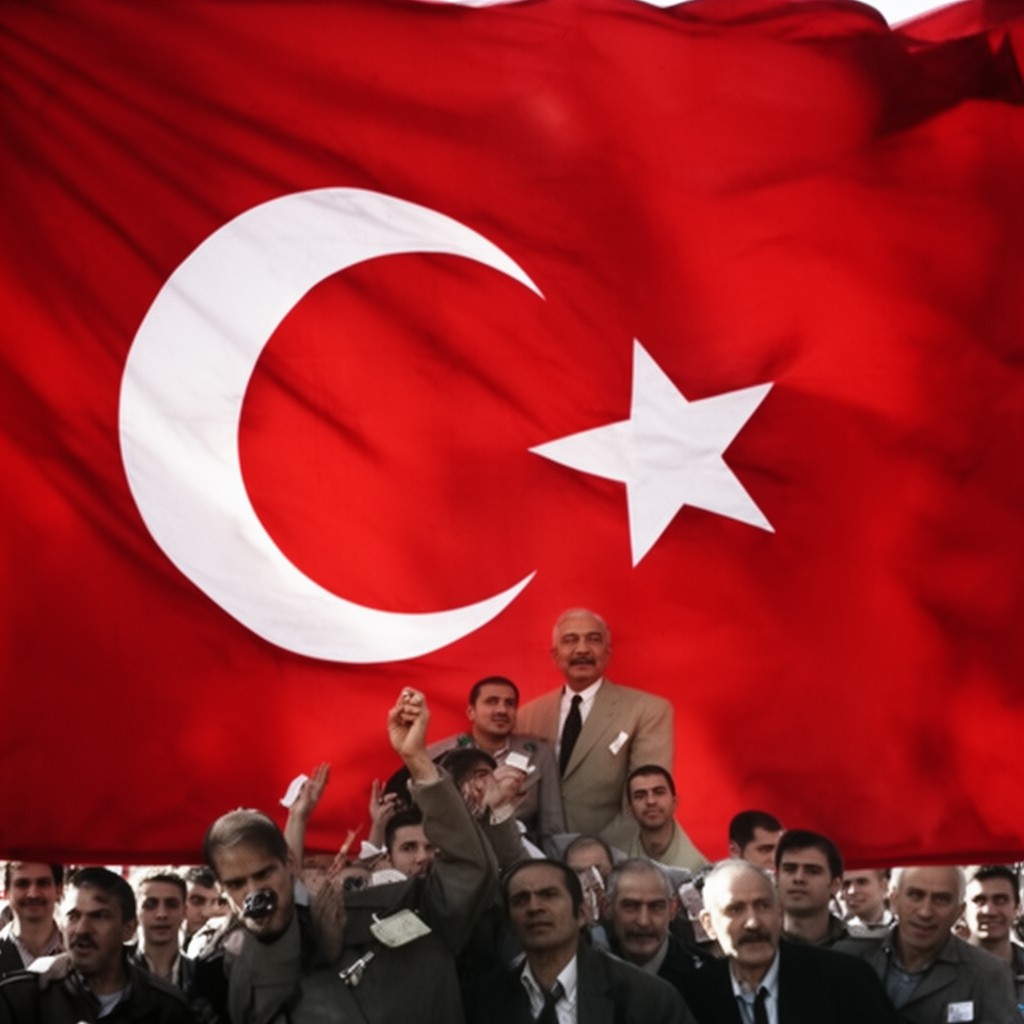 AI-generated illustration of Turkish nationalism