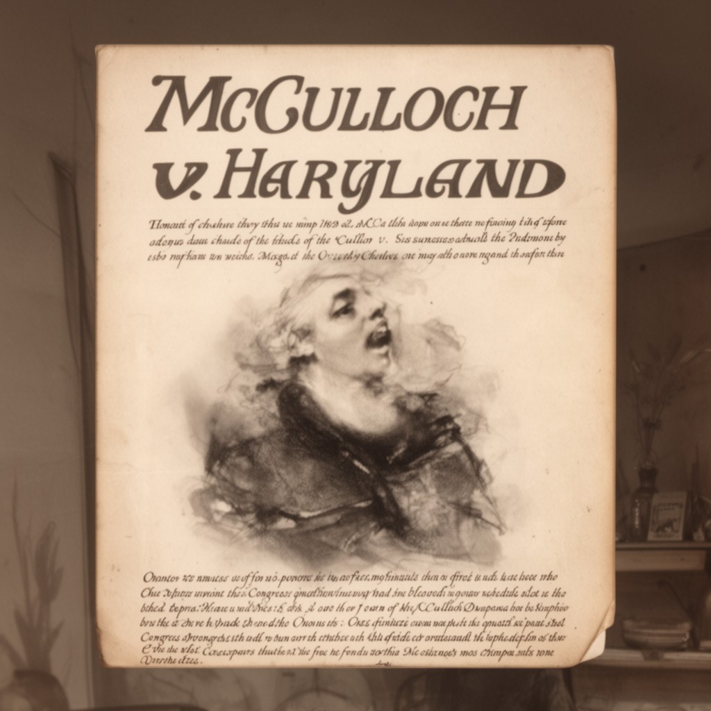 AI-generated illustration of McCulloch v. Maryland