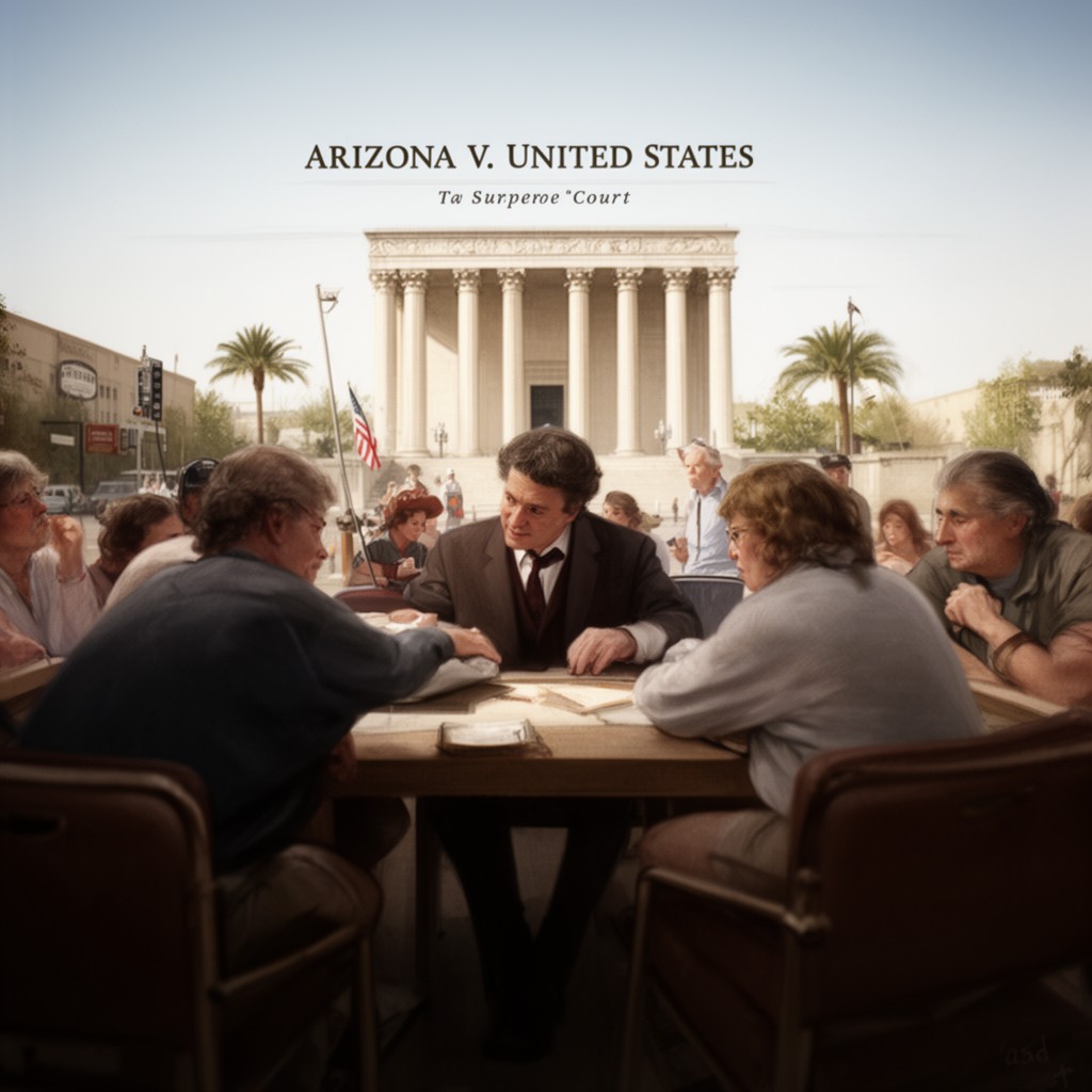 AI-generated illustration of Arizona v. United States