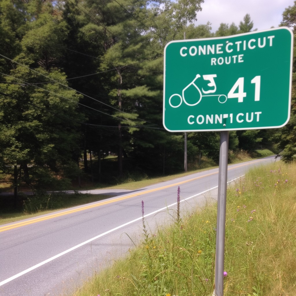AI-generated illustration of Connecticut Route 341