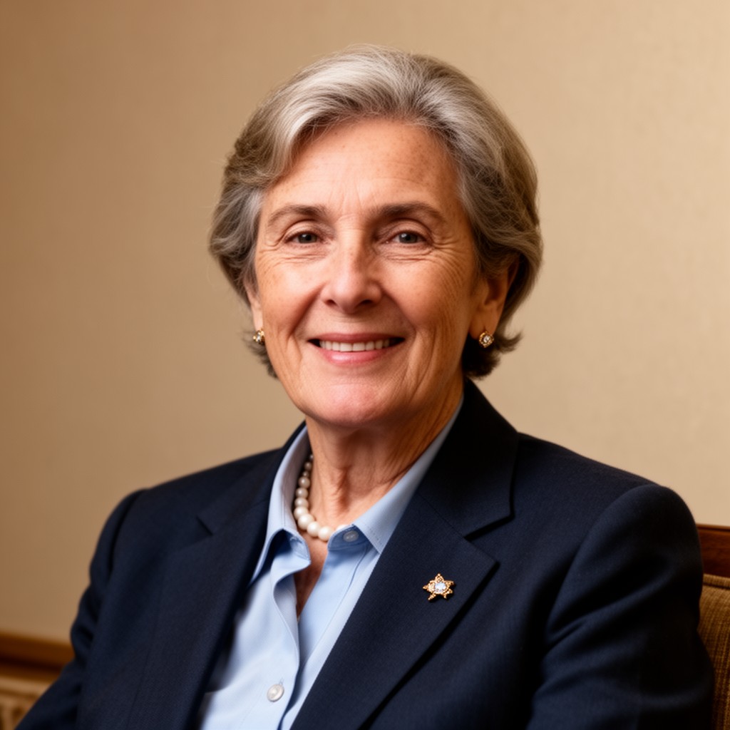 AI-generated illustration of Marina von Neumann Whitman