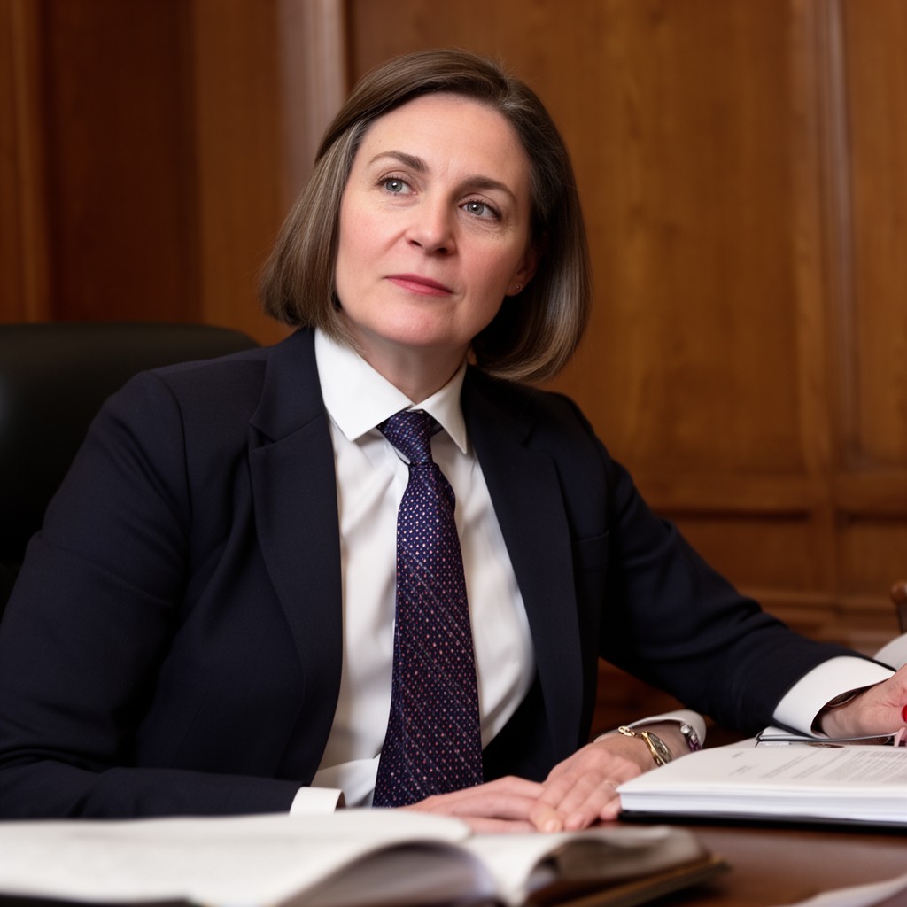 AI-generated illustration of Elena Kagan