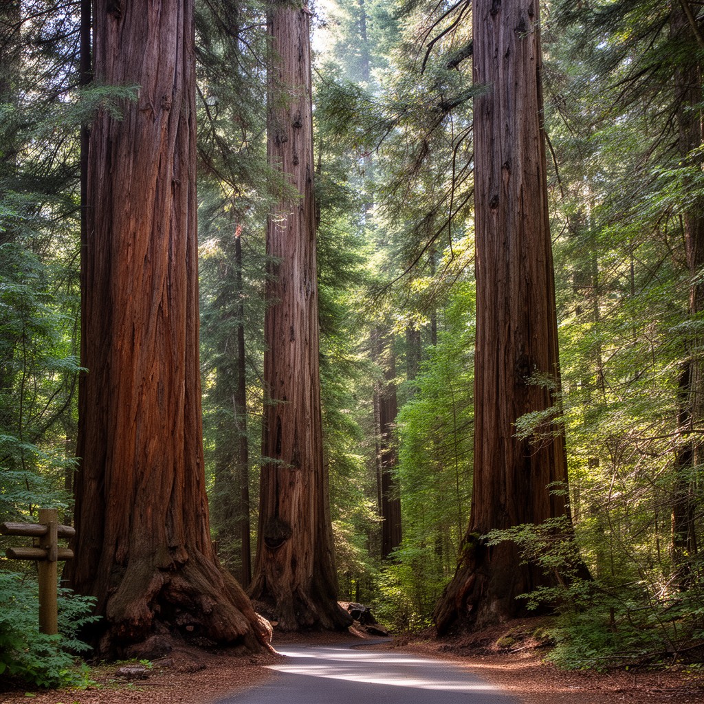 AI-generated illustration of Humboldt Redwoods State Park