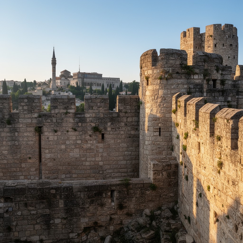 AI-generated illustration of Theodosian Walls