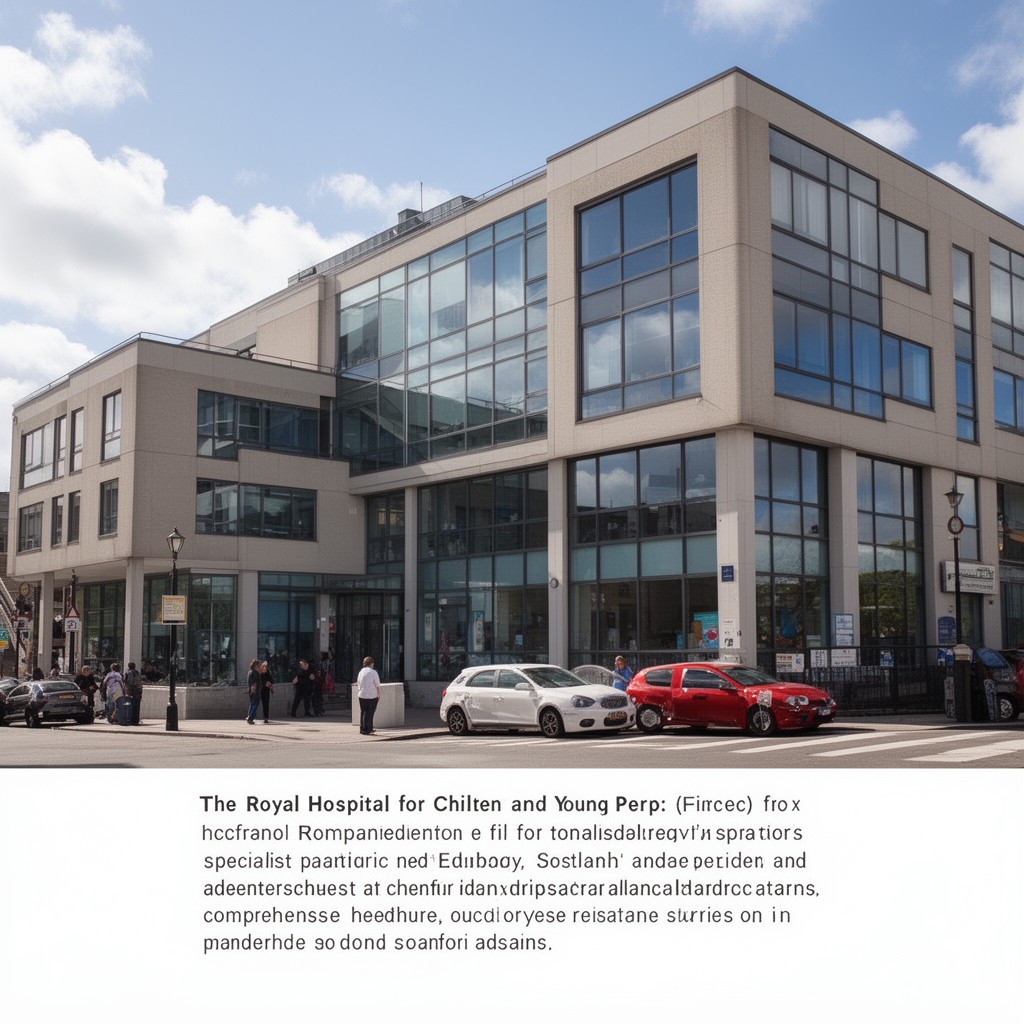 AI-generated illustration of Royal Hospital for Children and Young People