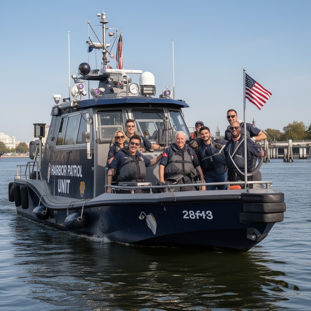 AI-generated illustration of Harbor Patrol Unit