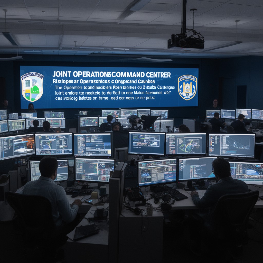AI-generated illustration of Joint Operations Command Center