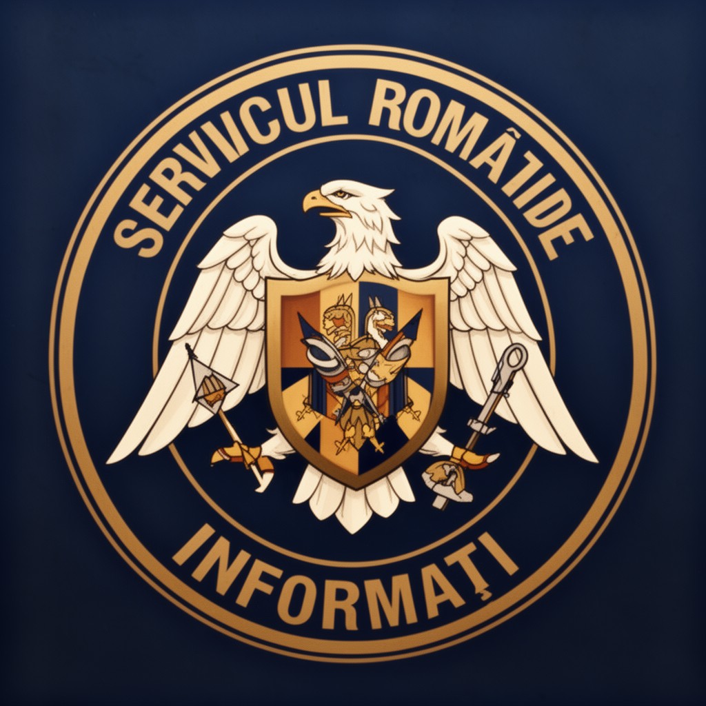 AI-generated illustration of Serviciul Român de Informații