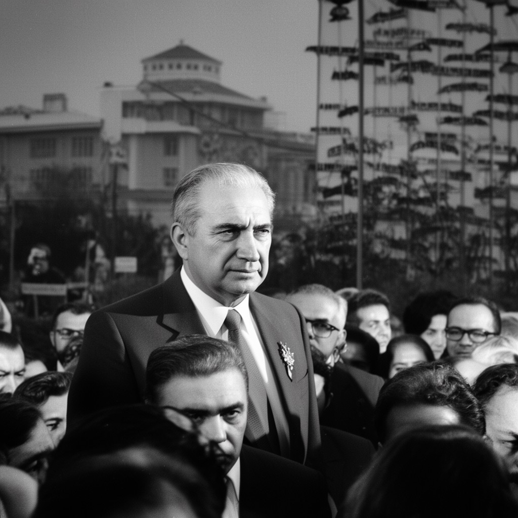 AI-generated illustration of Nicolae Ceaușescu
