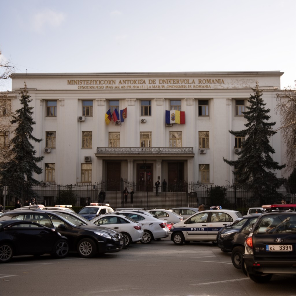 AI-generated illustration of Ministry of Internal Affairs of Romania
