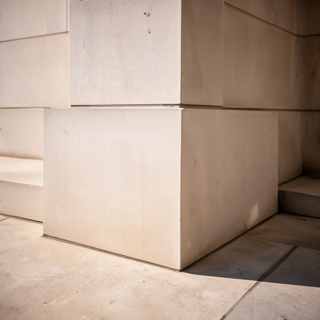 AI-generated illustration of Bedford limestone