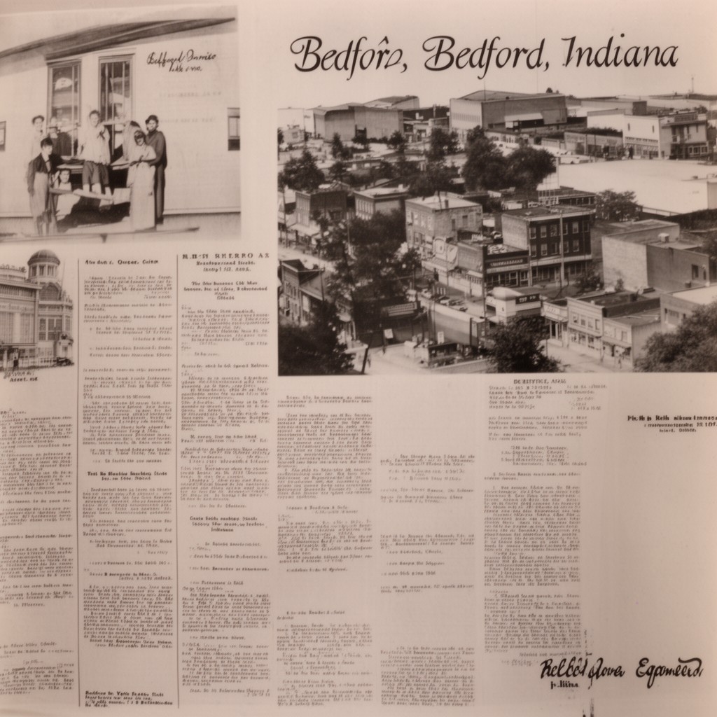 AI-generated illustration of Bedford, Indiana