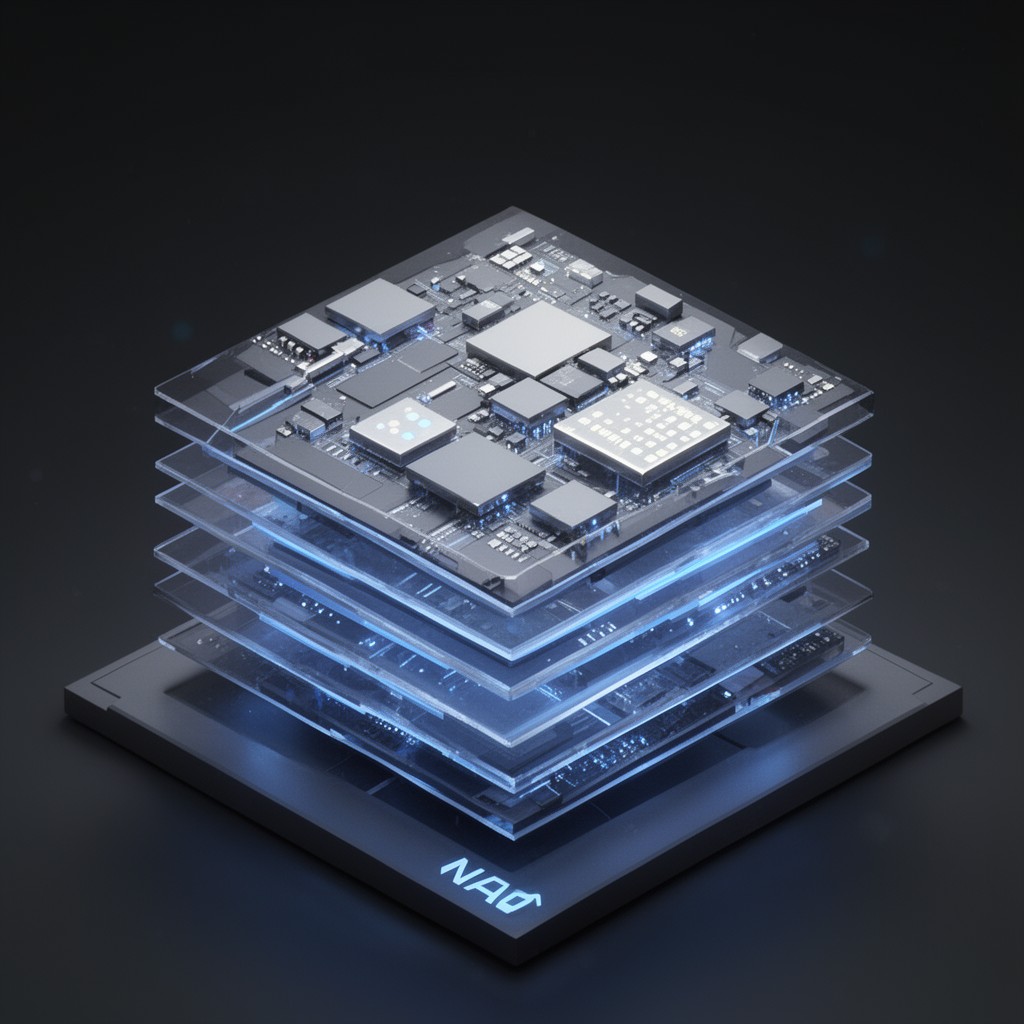 AI-generated illustration of 3D NAND