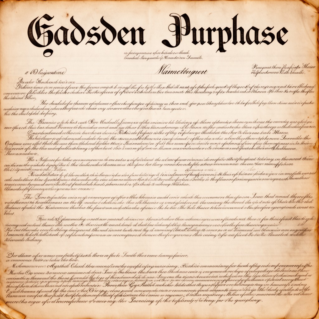 AI-generated illustration of Gadsden Purchase agreement