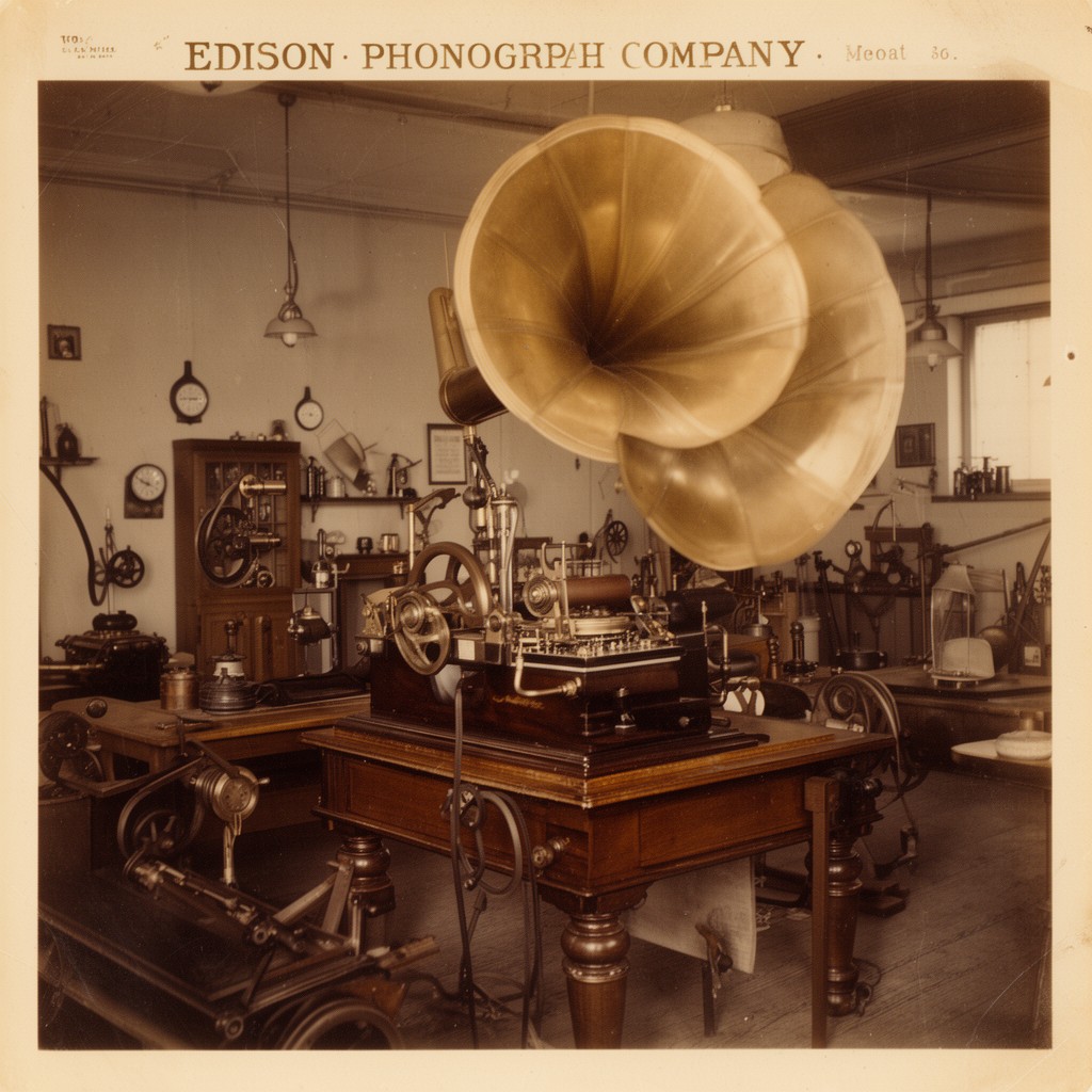 AI-generated illustration of Edison Phonograph Company
