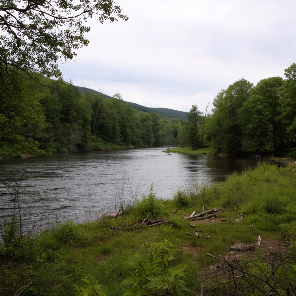 AI-generated illustration of Nashua River