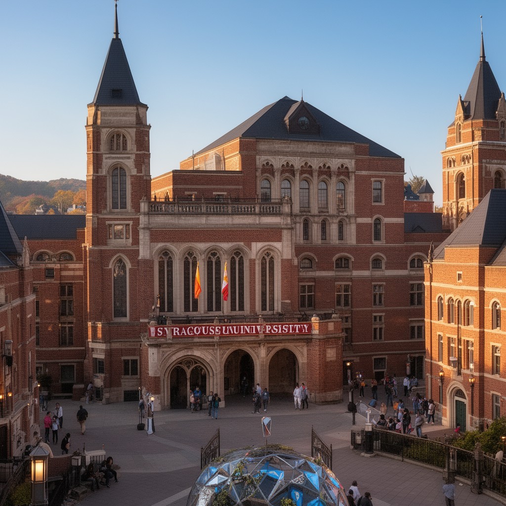 AI-generated illustration of Syracuse University