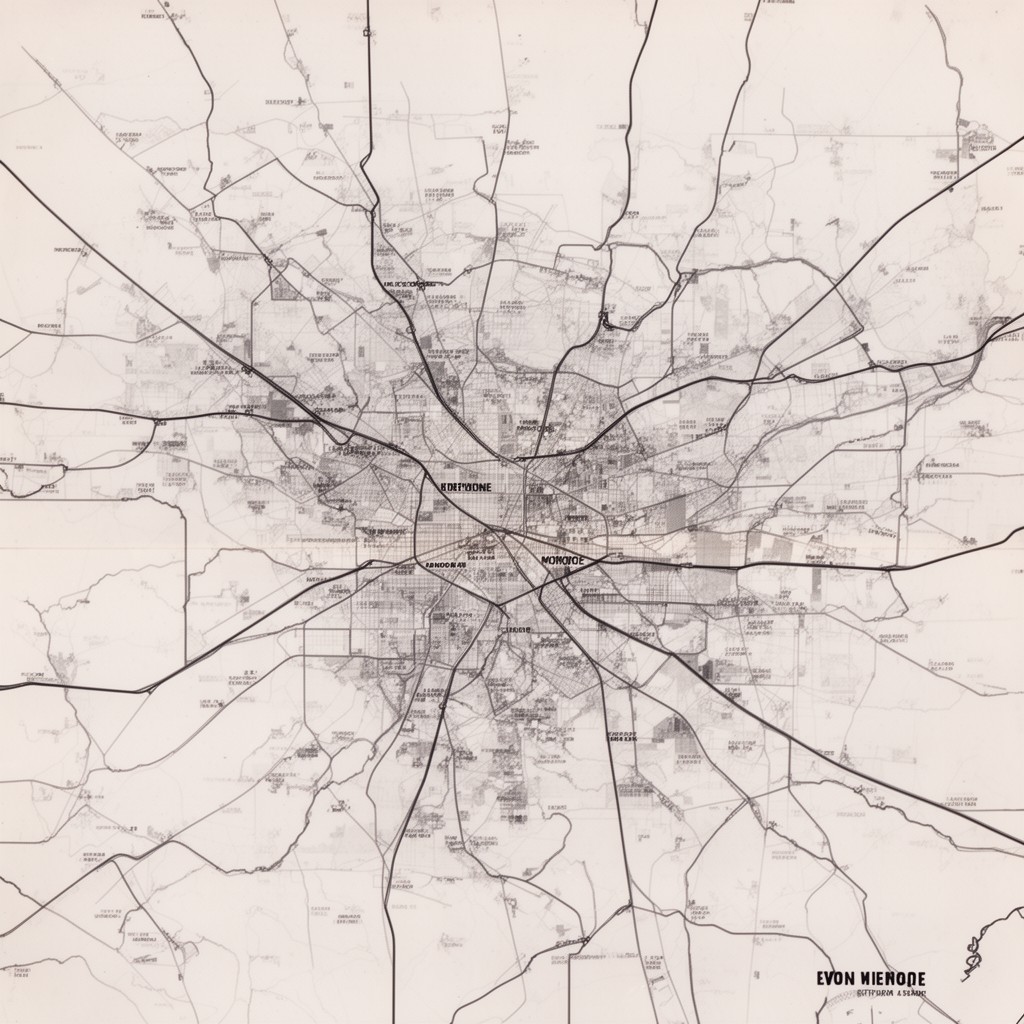 AI-generated illustration of Monroe metropolitan area