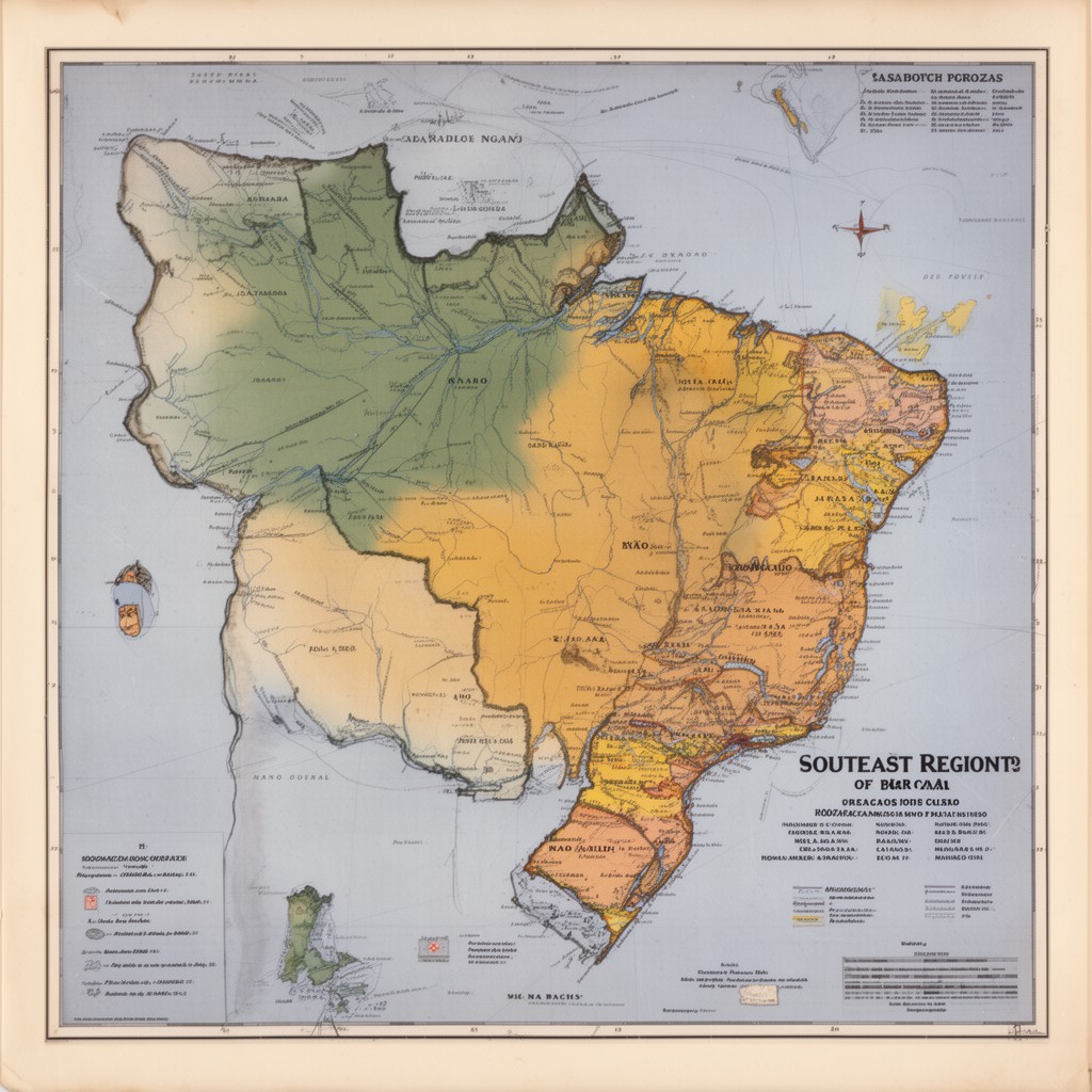 AI-generated illustration of Southeast Region of Brazil