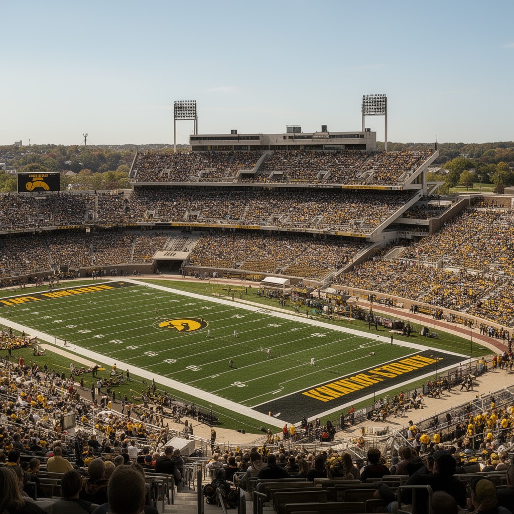 AI-generated illustration of Kinnick Stadium