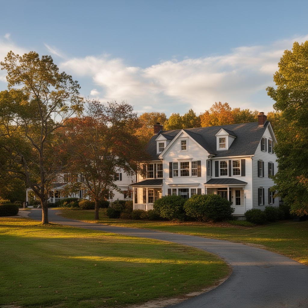 AI-generated illustration of Ridgefield, Connecticut