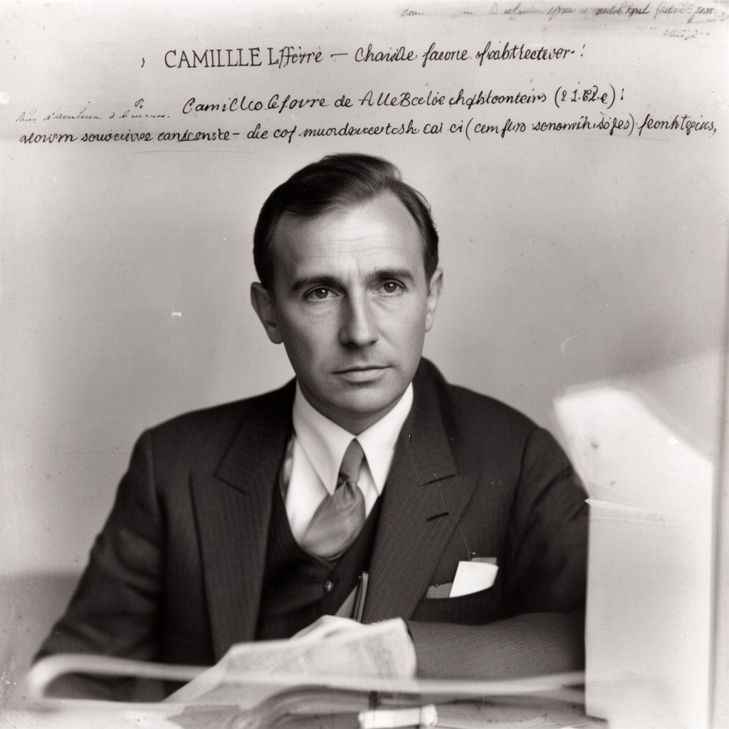 AI-generated illustration of Camille Lefèvre