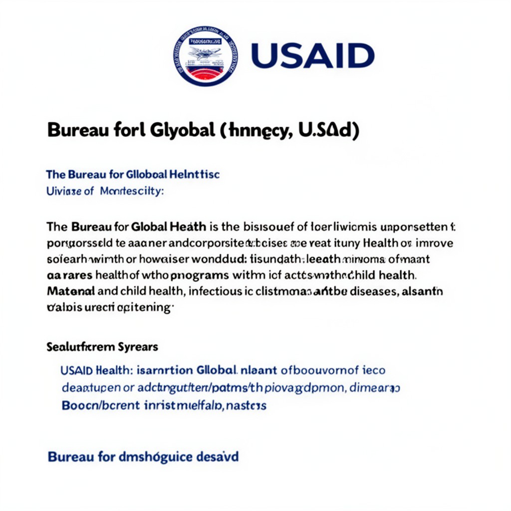 AI-generated illustration of Bureau for Global Health (USAID)