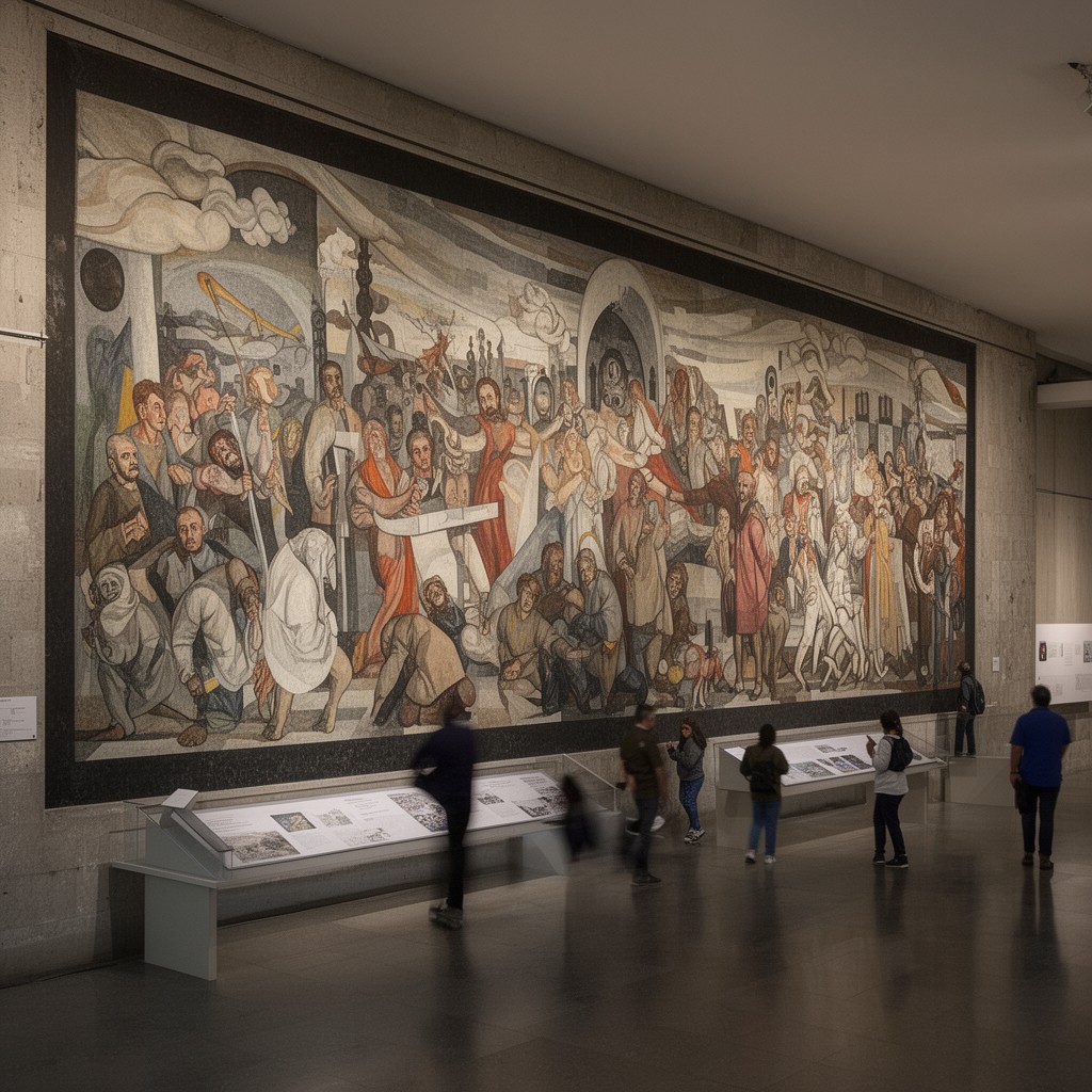 AI-generated illustration of Museo Mural Diego Rivera
