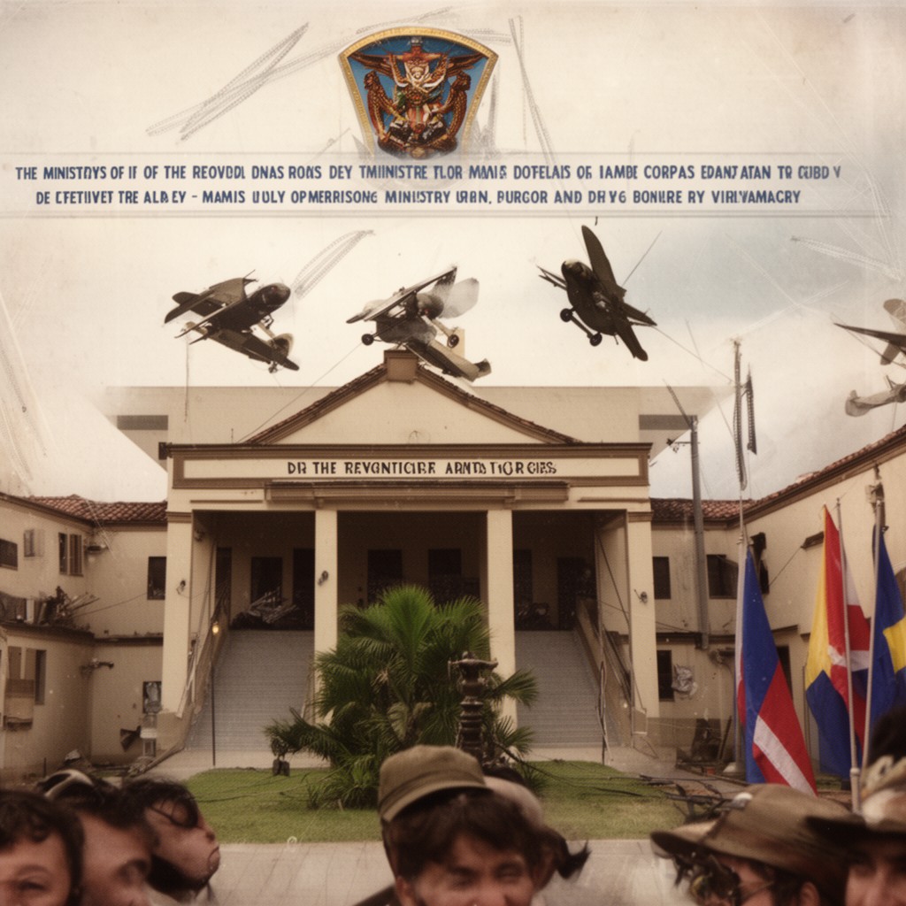 AI-generated illustration of Ministry of the Revolutionary Armed Forces