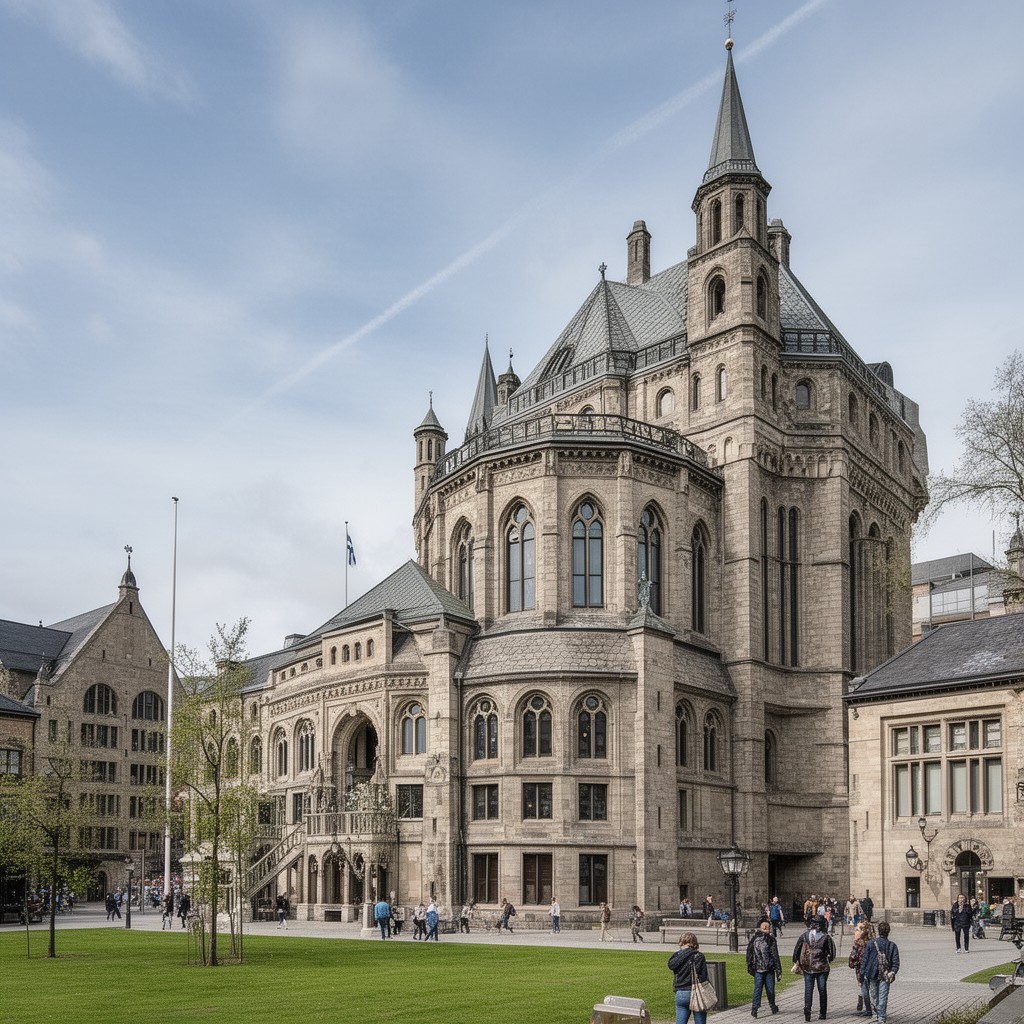 AI-generated illustration of University of Oslo