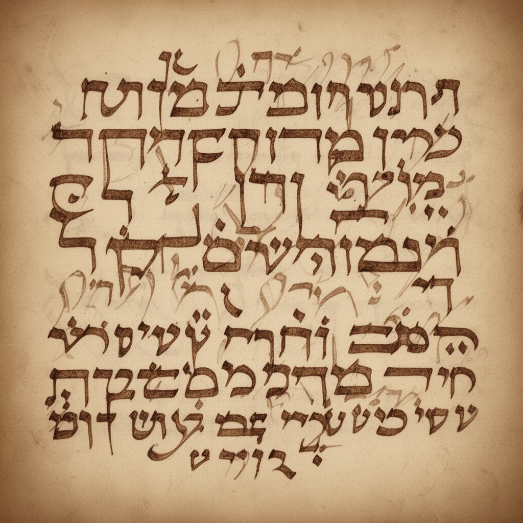 AI-generated illustration of Estrangela script