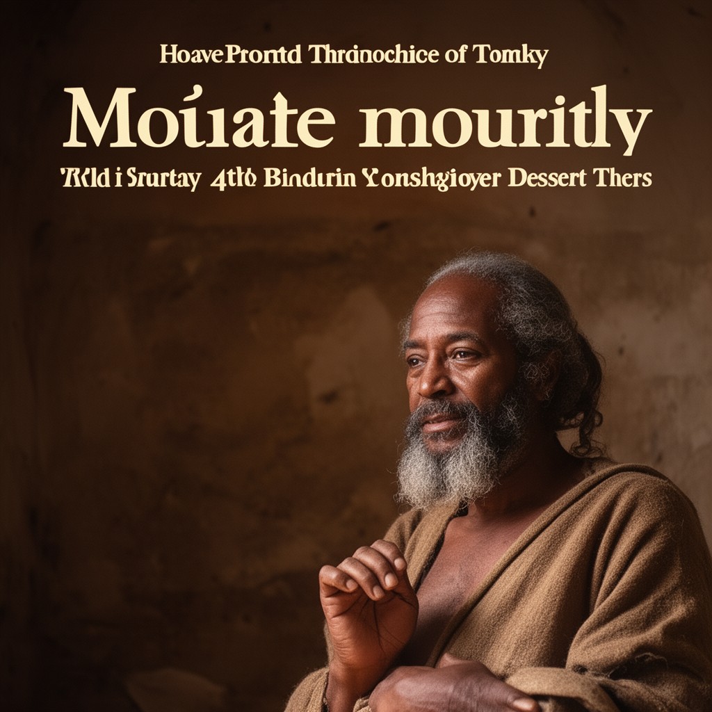 AI-generated illustration of Moses the Black
