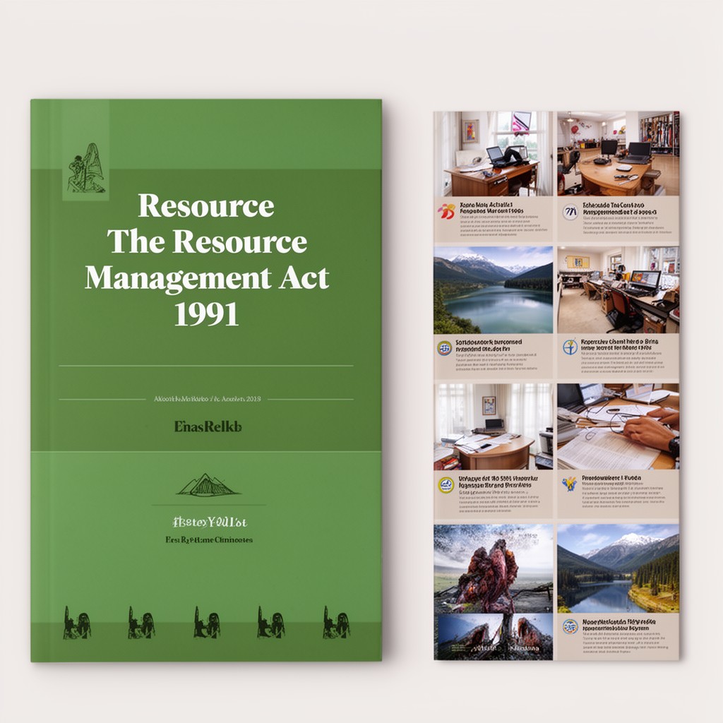 AI-generated illustration of Resource Management Act 1991