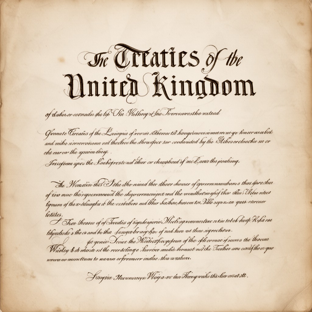 AI-generated illustration of Treaties of the United Kingdom