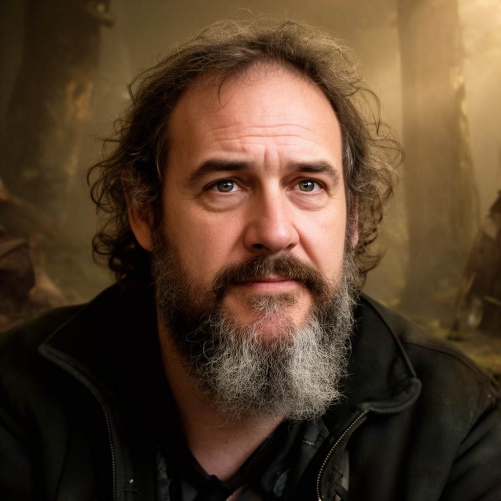 AI-generated illustration of Peter Jackson