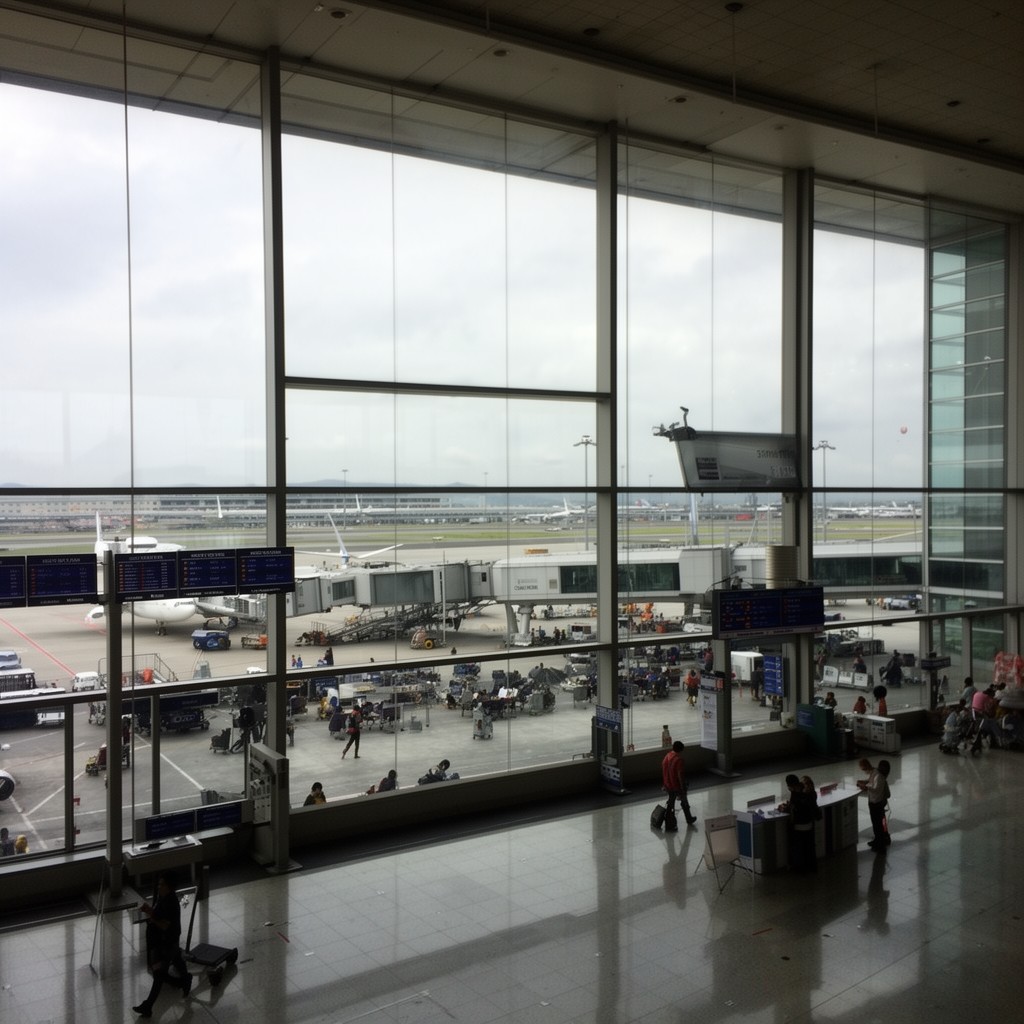 AI-generated illustration of Ninoy Aquino International Airport