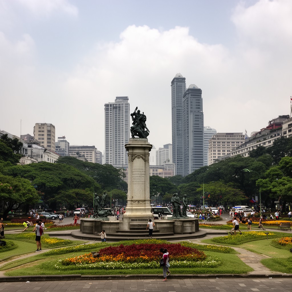 AI-generated illustration of Rizal Park