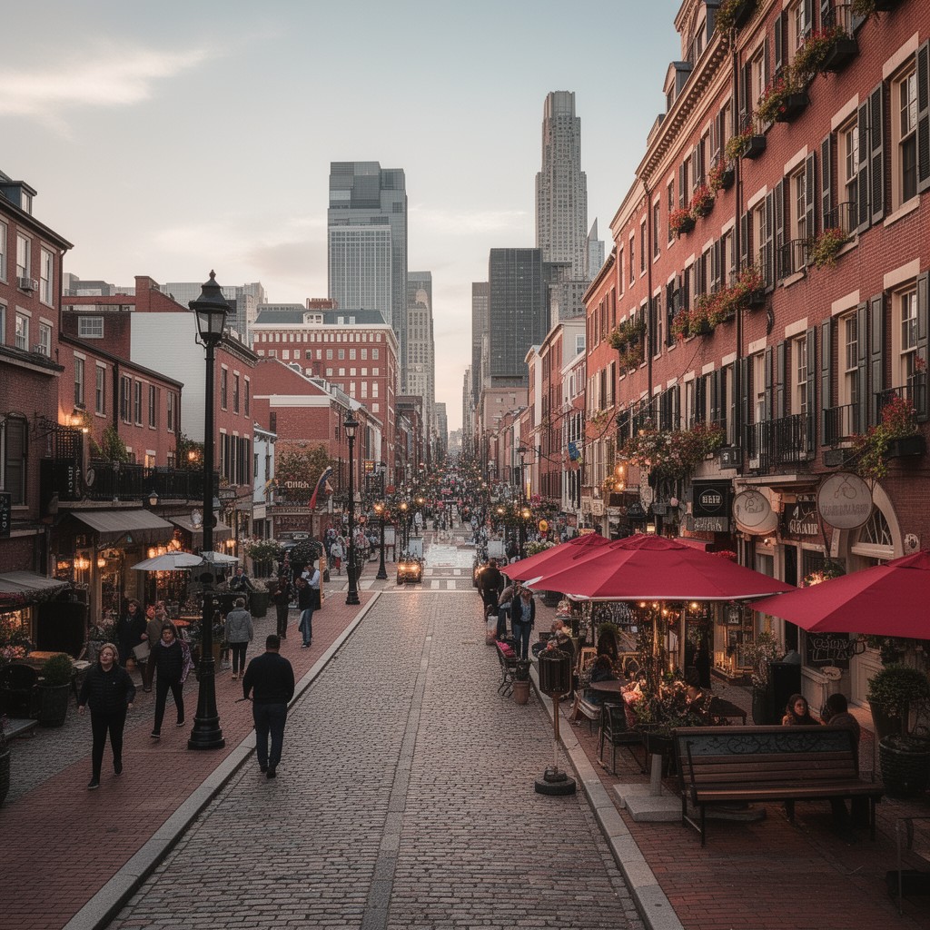 AI-generated illustration of Front Street