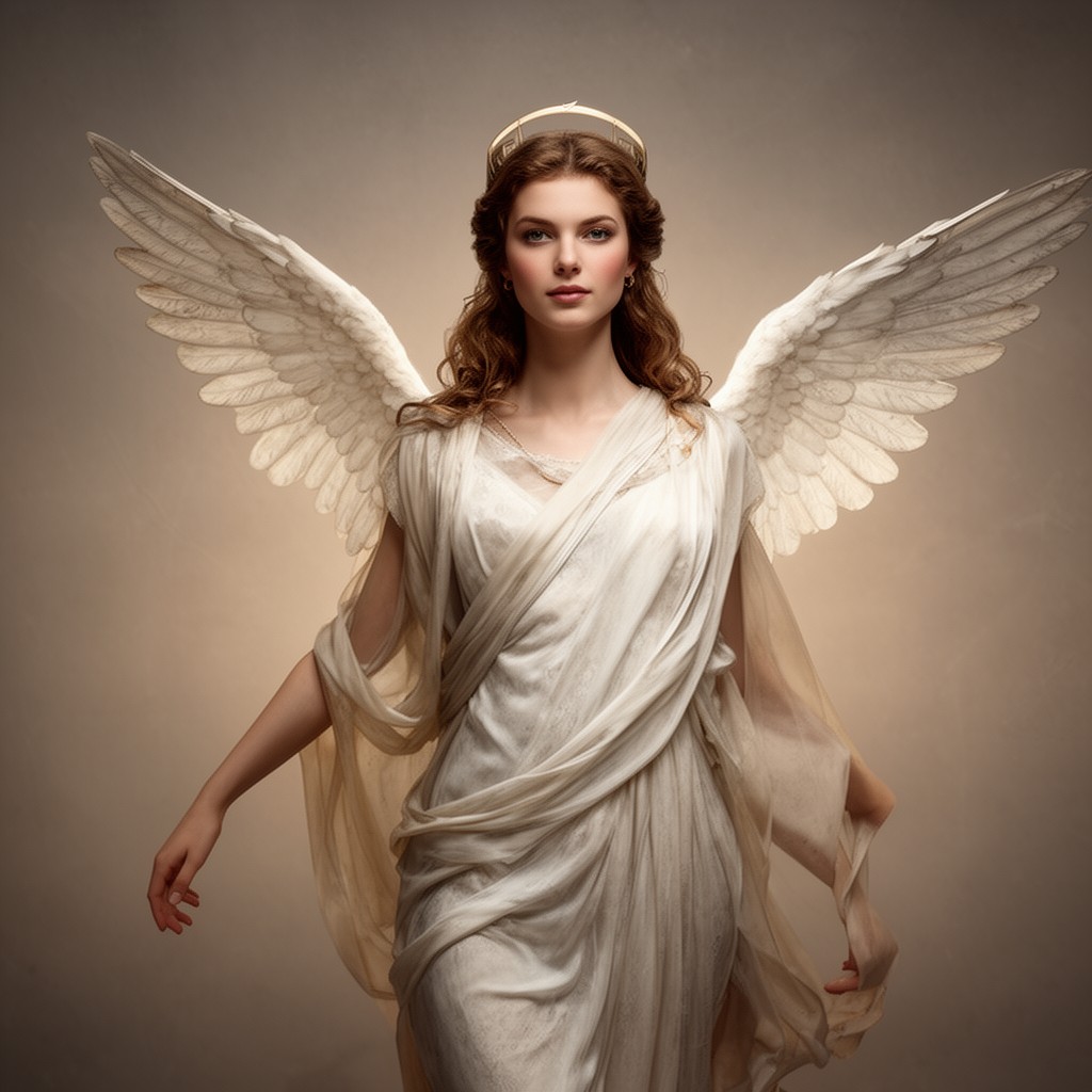 AI-generated illustration of Nike (Greek goddess of victory)