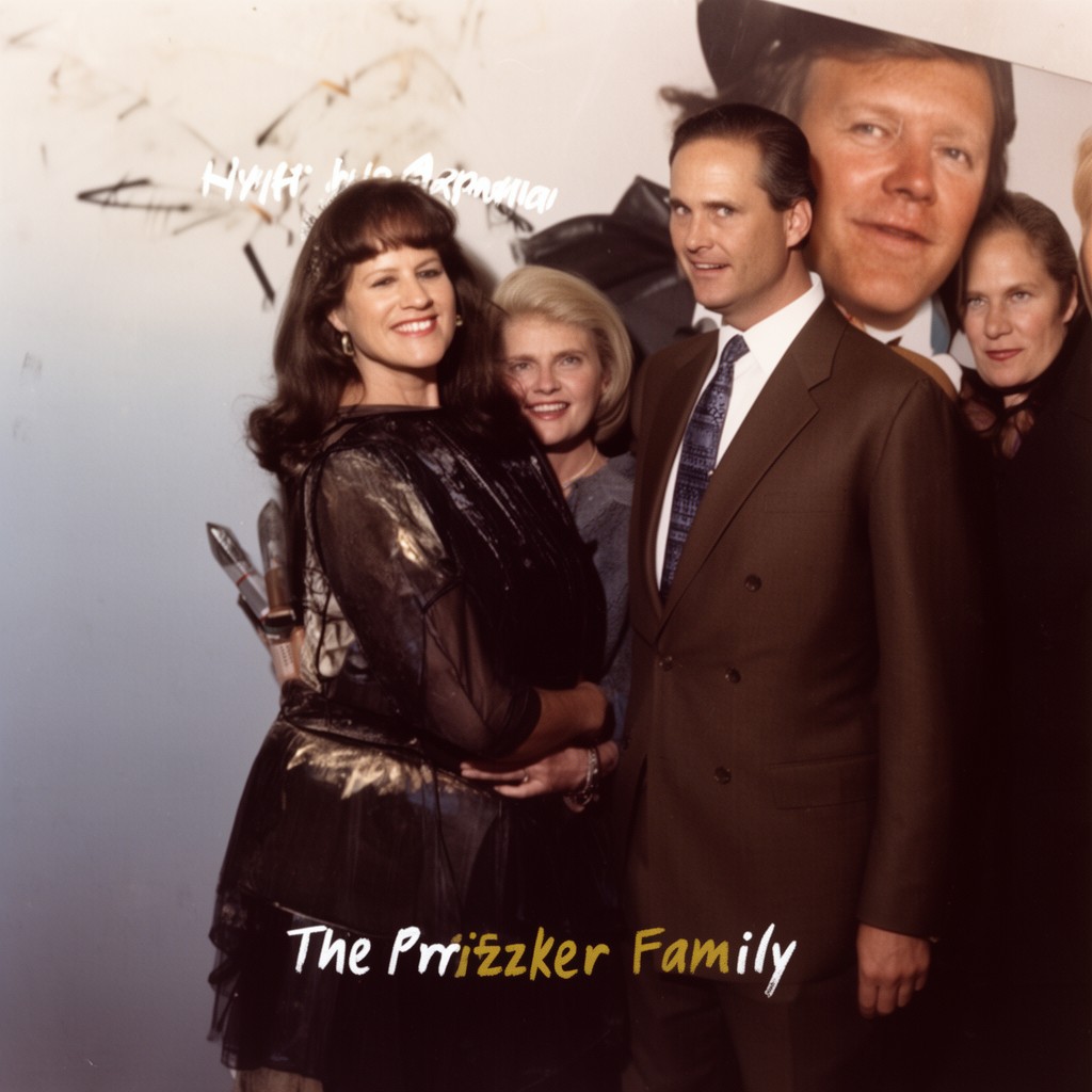 AI-generated illustration of The Pritzker Family
