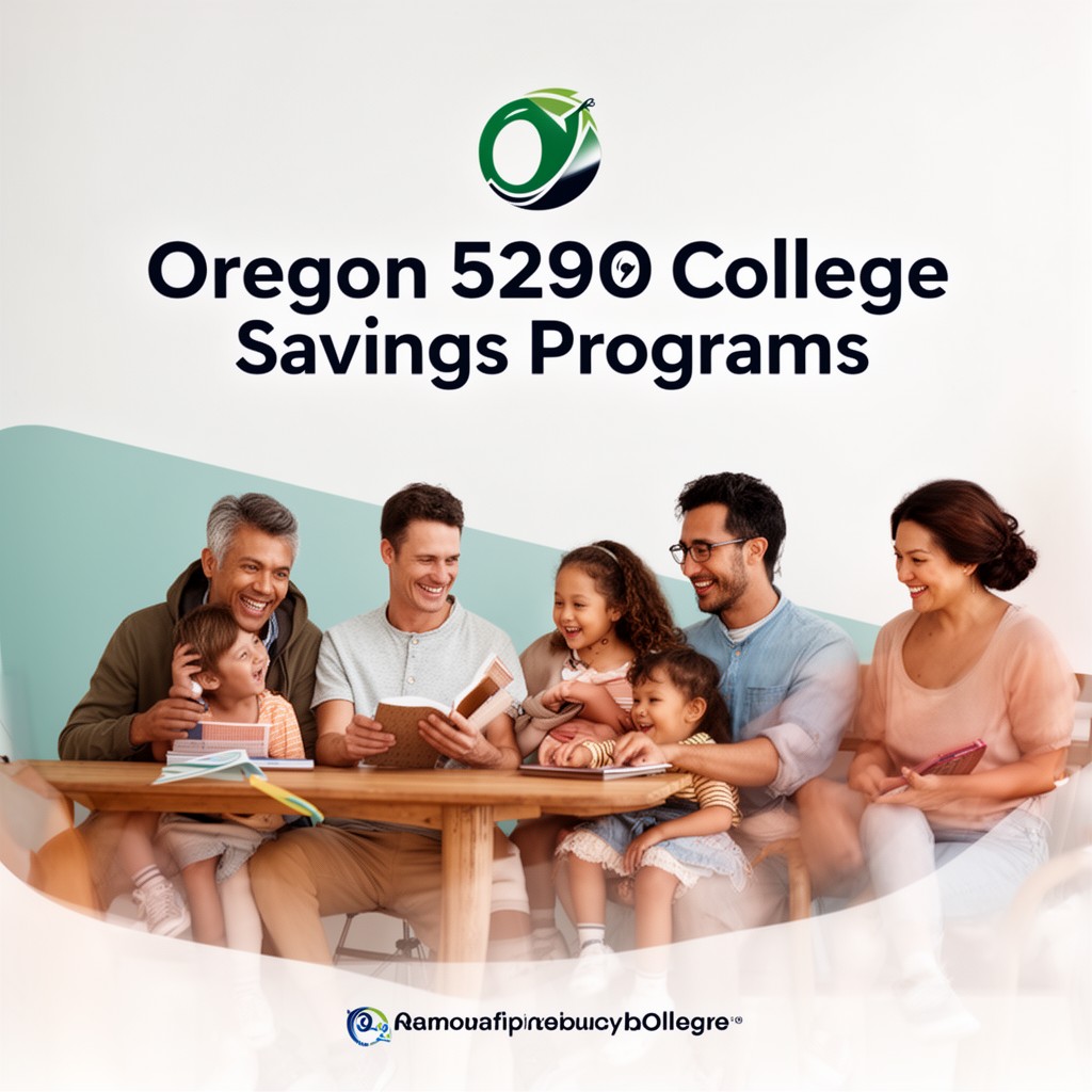 AI-generated illustration of Oregon 529 college savings programs