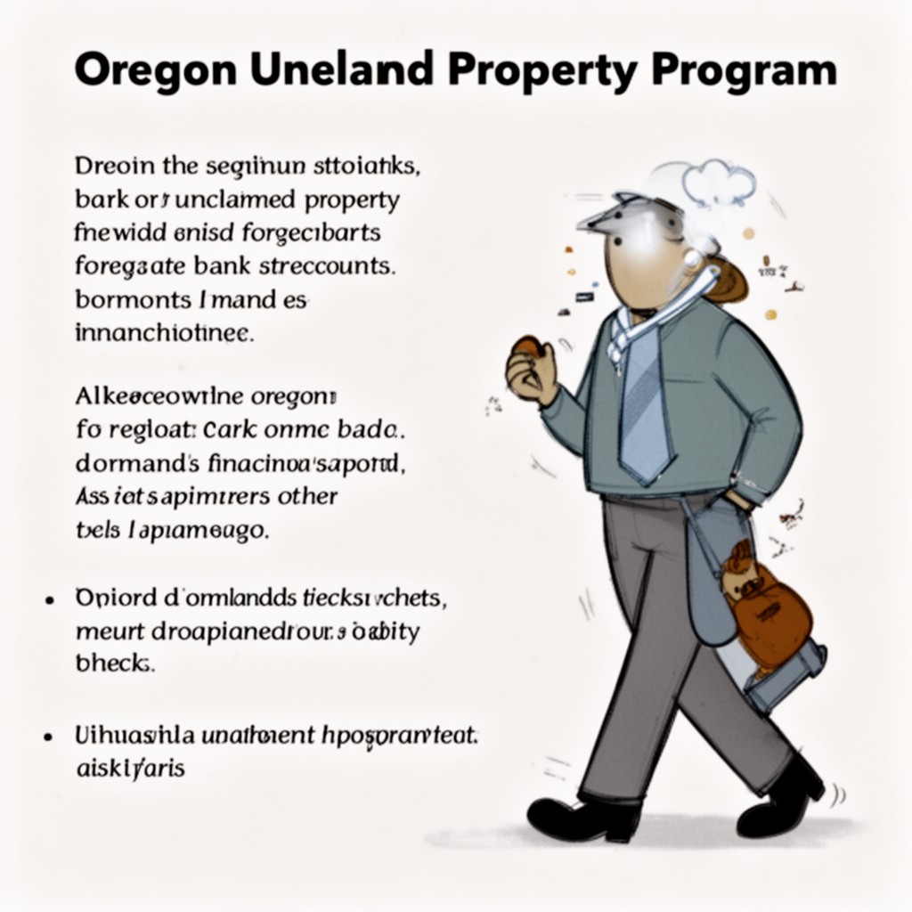 AI-generated illustration of Oregon unclaimed property program