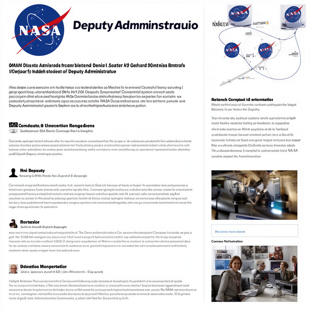AI-generated illustration of NASA Deputy Administrator position